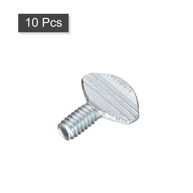 [Australia - AusPower] - uxcell 1/4-20 x 1/2" Thumb Screws, 10pcs Carbon Steel Fully Thread Galvanized Finger Tight Racket Screw 1/4-20 x 1/2" 10 