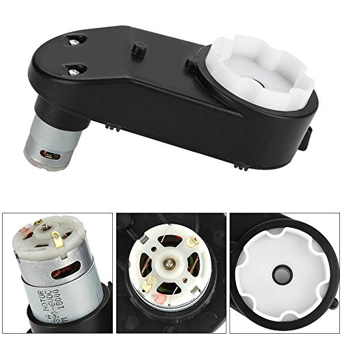 Gearbox with 6V/12V Motor, RS390 Electric Motor Gearbox 6V/12V 12000-20000RPM for Kids Electric Cars and Motorcycles High Speed RS390(6V 18000RPM)