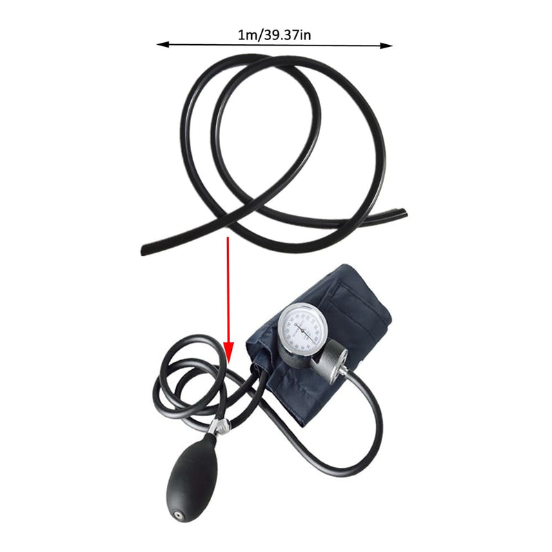 [Australia - AusPower] - 2 Pack Manual Blood Pressure Air Hose Replacement 3FT Rubber Tube Air Tubing for Aneroid Sphygmomanometer Professional Blood Pressure Monitor Cuff Set Adult Arm 