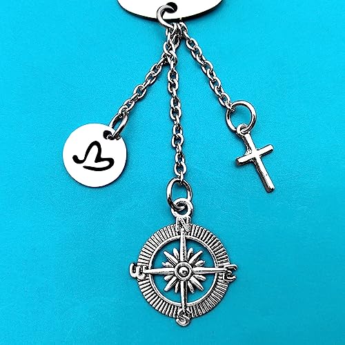 Christian Gifts Hanging Ornament Bible Verse Gift Car Rear View Mirror Hanging Accessories for Women Men Inspirational Religious Gifts Christmas Birthday Baptism Communion Gift