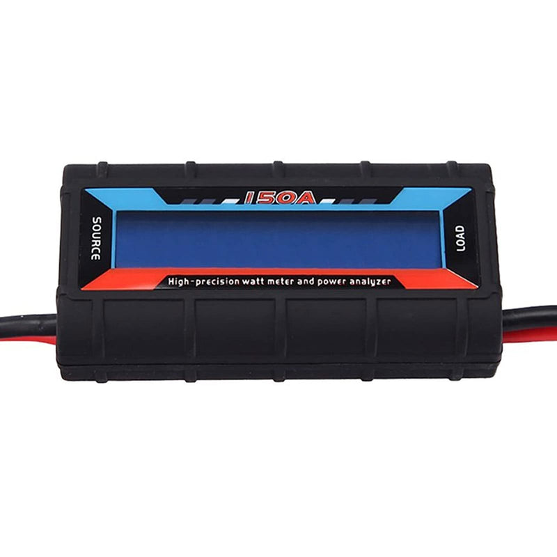 [Australia - AusPower] - 150A RC Watt Meter Analyzer High Precision with Backlight Digital LCD Screen for voltage (V) current (A) Power (W) Charge(Ah) and Energy (Wh) Measurement (150A) -DC 0-60V Volt Amp Wattage Checker 