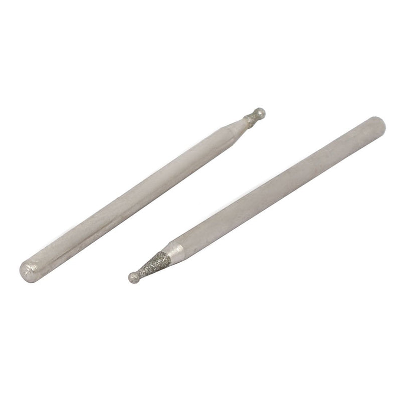 sourcingmap® 2.35mm Shank 1.2mm Dia Diamond Head Ball Shaped Grinding Mounted Point Bit 20pcs