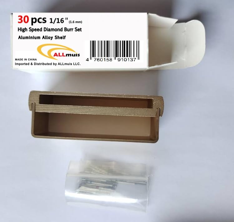 [Australia - AusPower] - High Speed Diamond Bur Set with Aluminium Alloy Shelf 