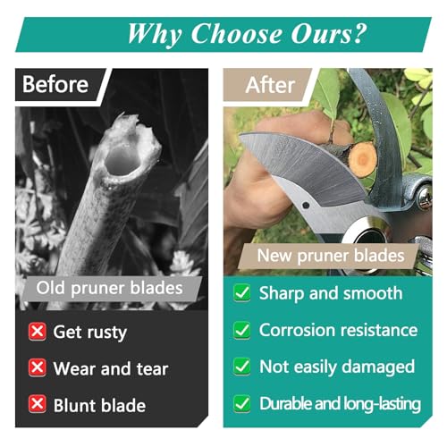 Gfdoso hand pruner replacement kit, 2-piece scissors set compatible with Felco pruners