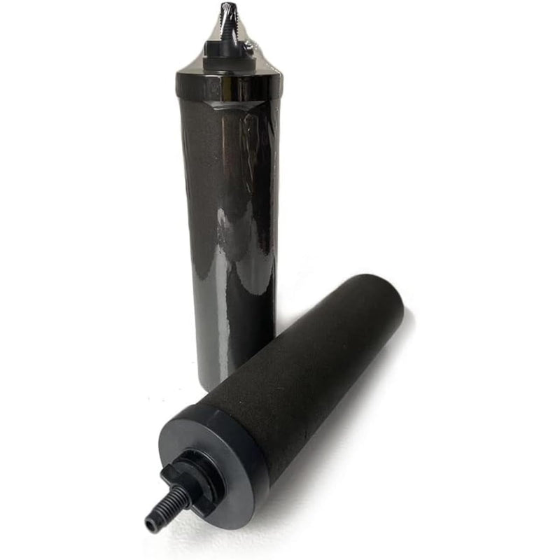 Nispira Premium Water Filter Black Element Cartridge Compatible with Berkey Countertop Water Purification System. Compared to Part BB9. 2 Filters Two Elements