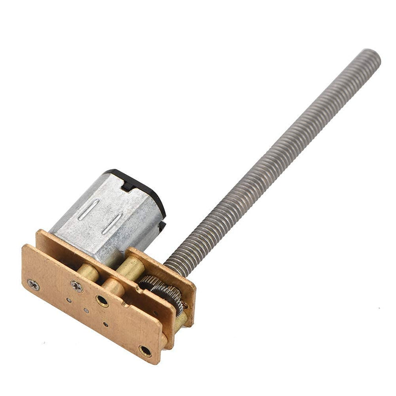 High Torque Electric Gear Motor, DC Motor 6V/12V Thread Flip N20 Gear Motor with M4 x 55mm Shaft Electric Motor (6V 30rpm) 6V 30rpm