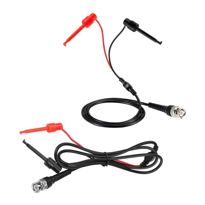 [Australia - AusPower] - Joyzan BNC to Test Hook Clips, Mini Dual Probe Coaxial Cable Leads Set P1020 Testing Plunger Probes Ended IC Male Plug Oscilloscope Minigrabber Accessories 50Ω Coax Machine Signal Generator Multimeter 