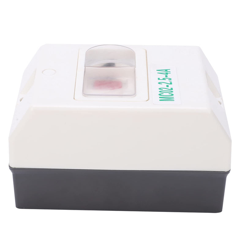 Fafeicy MC02‑2.5‑4A 220V/380V IP55 50/60Hz Motor Circuit Breaker, ABS Electric Waterproof Circuit Breaker, Used as Insulator, to Protect Power Distribution Lines