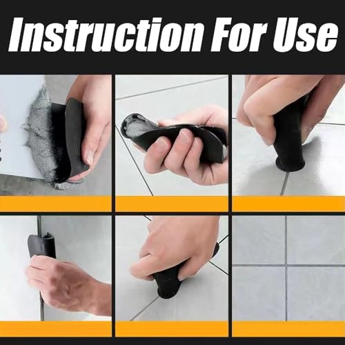 Wvapzwr 4-piece tile grout caulking tool set with silicone caulk remover and finishing scraper