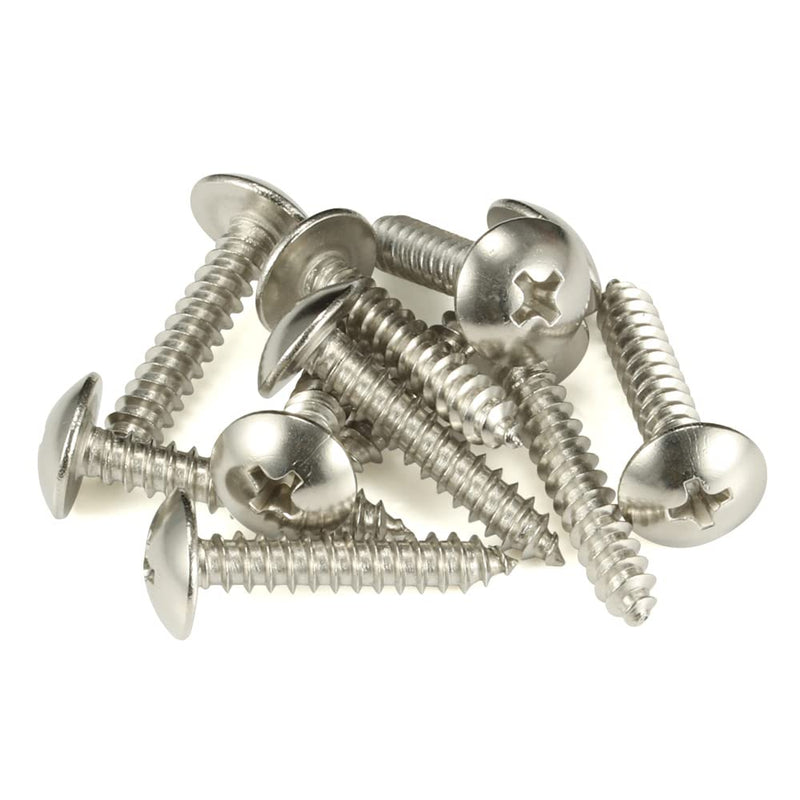[Australia - AusPower] - #10 x 1-1/2" Truss Head Self Tapping Wood Screws Sheet Metal Screws, 304 Stainless Steel 18-8, 100 PCS #10 x 1-1/2" 