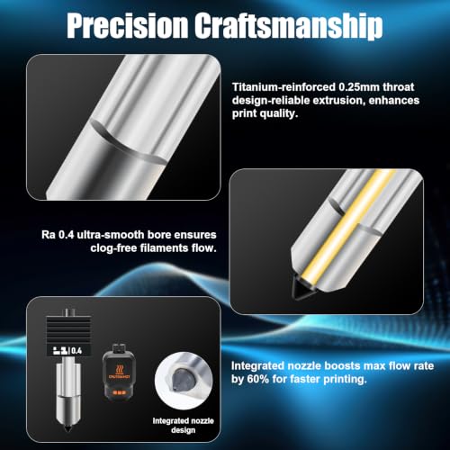 2pcs P2S 0.4 mm Intergrated Hotend for Bambulab