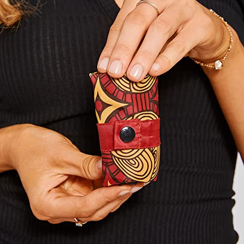 Envirosax Reusable Pouch Sets Polyester Shopping Grocery Bags Set of 5 Ankara Water Resistant
