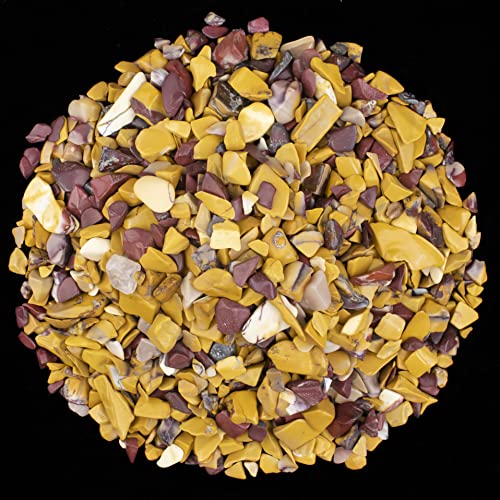 Crocon 1/2 LB Crushed Mookaite Jesper Chips Bulk Crystal Stone Rock Natural 1/2 Pound