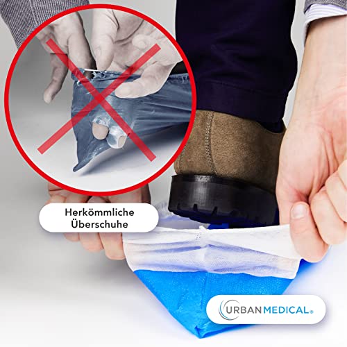 Long Life Shoe Covers With Non-Slip Soles | Extra Thick - 9.6 g - Waterproof | One Size | Tear-proof | Skid-Proof | Shoe Covers | Shoe Covers in 50 and 100 Packs |