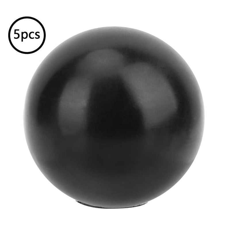 [Australia - AusPower] - 5Pcs Ball Knob M1035 Nylon Ball Knobs Ball Lever Knob Black Round Ball Engineering Plastic Lever Knob Machine Tool Replacement 