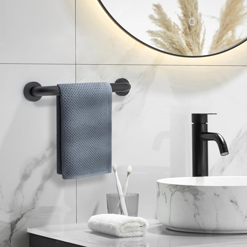 Grab Bars for Shower, 2 Pack 20-Inch Anti Slip Shower Handles for Elderly, Safety Shower Grab Bar, Stainless Steel Handicap Grab Bars for Bathroom (Black 1" Diameter) Black 20 Inch