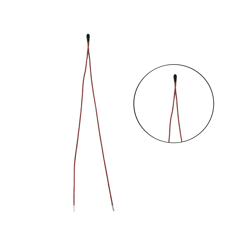 [Australia - AusPower] - 10Pcs NTC Thermistor MF52B 10K 3950 1% Wire Length 60mm, enameled Wire thermistor 10K Ohm Resistance Value Temperature Sensor for Household appliances 