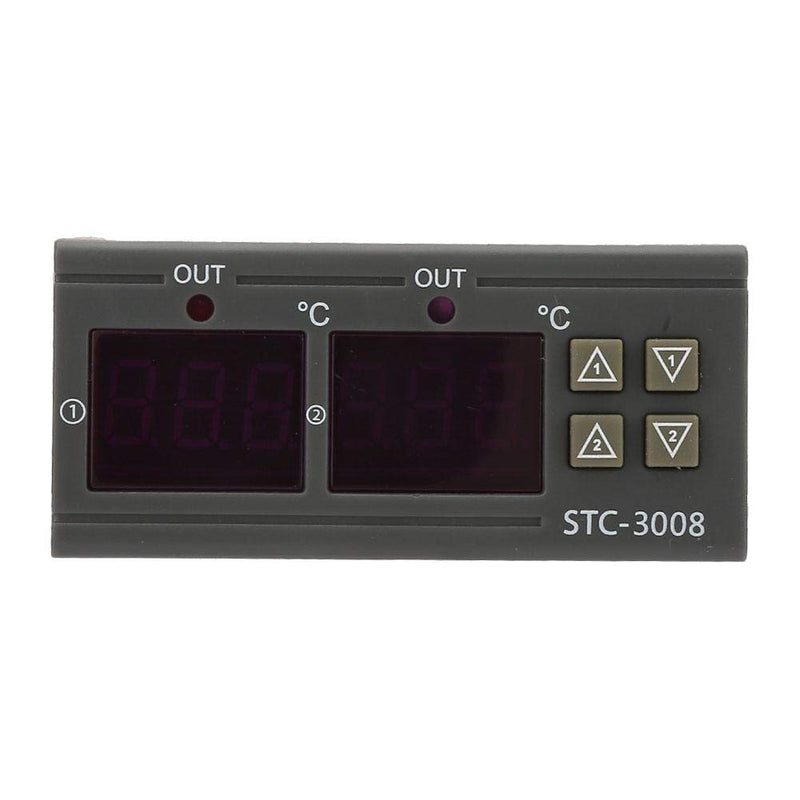 [Australia - AusPower] - Temperature Thermostat Controller, -3008 Digital Display Probe Sensor for Farm Various Refrigerator Greenhouse Aquarium(12V) 