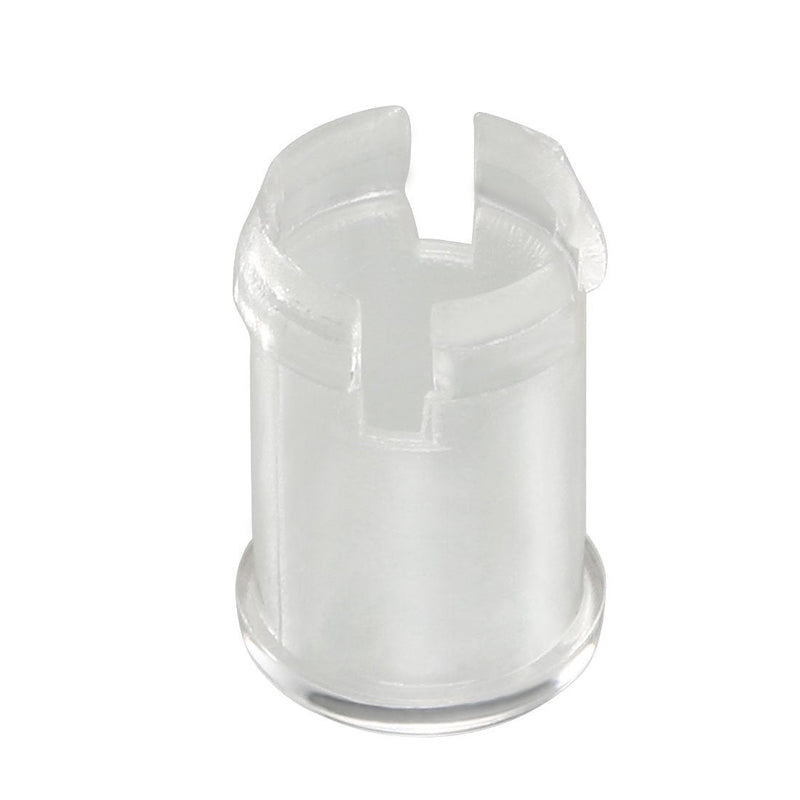 [Australia - AusPower] - uxcell 50Pcs Lamp Socket Light-emitting Diode Holder Clip Bezel Mount 5mm LED Holders Panel Display Plastic Clear 