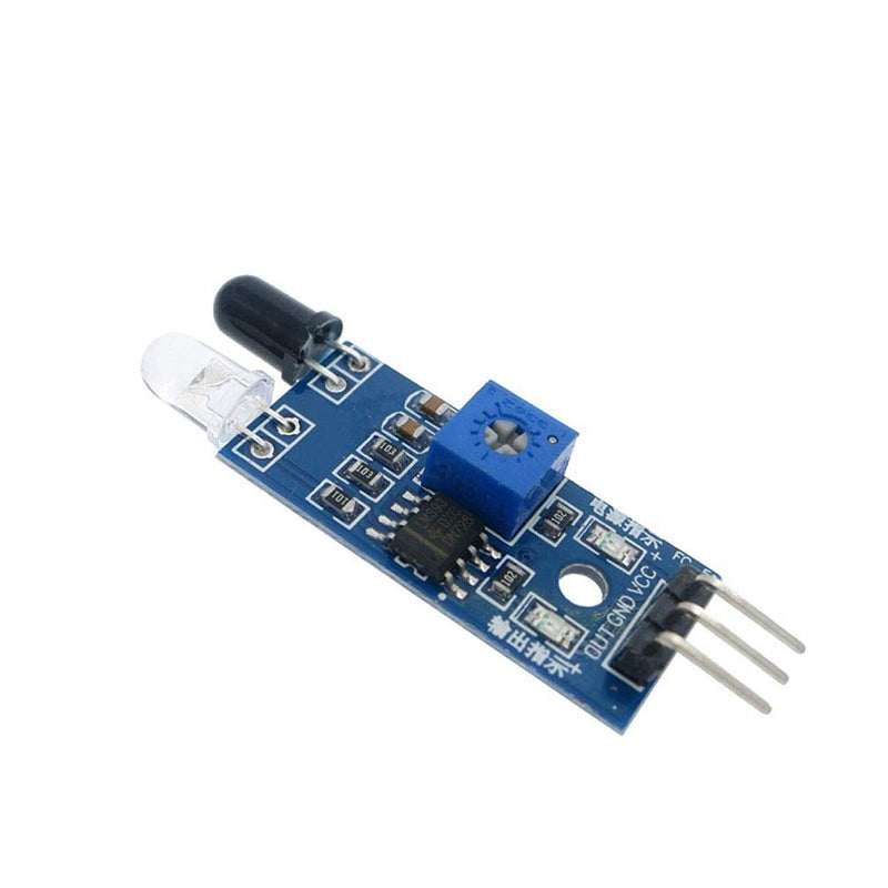 Hailege 10pcs IR Infrared Obstacle Avoidance Sensor Module LM393 3-Wire IR Reflective Photoelectric Sensor for Smart Car Robot