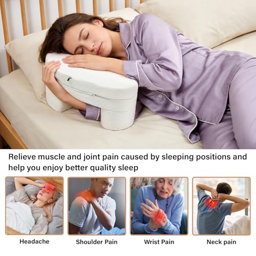 JZHLLA Height-Adjustable Side Sleeper Pillow(2"+3.5")