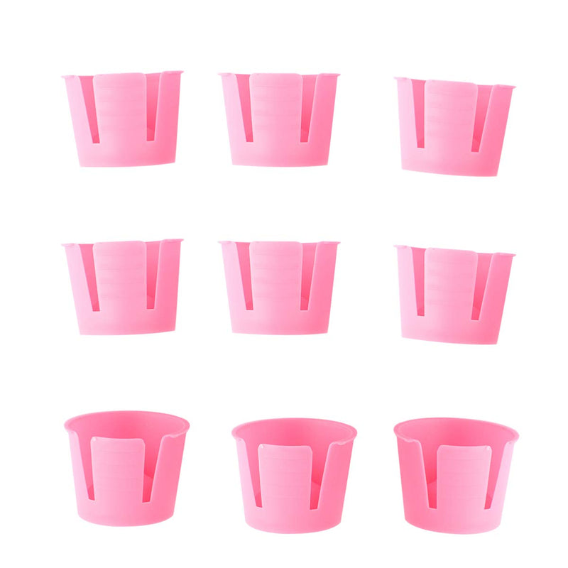 [Australia - AusPower] - ARTIBETTER 50pcs Plastic Dappen Dish Disposable Mixing Bowls Small Plaster Cup Container for Dental Nails Acrylic Tattoo Red 