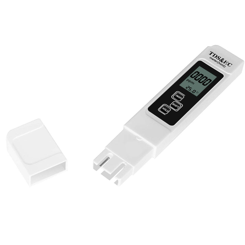 [Australia - AusPower] - iPower LGTESTWATERPHV1 Digital pH Meter, 0.01 High Accuracy, Water Quality Tester for Household Drinking Water, Swimming Pools, Aquariums PH&TDS&EC 