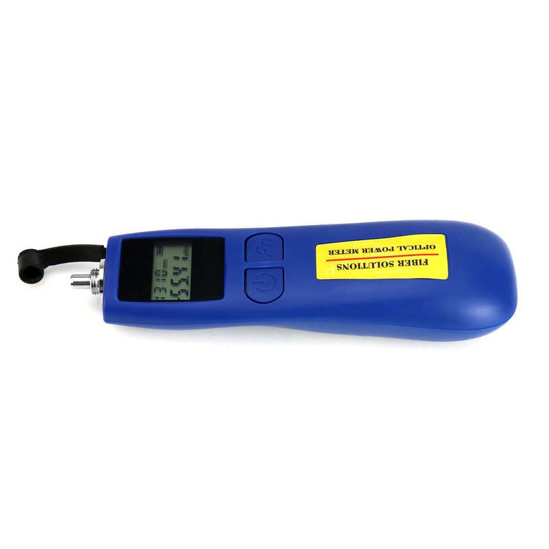 [Australia - AusPower] - QWORK 2 Pack Optical Power Meter, -70~+10 dBm, with Universal 2.5mm Interface, Fiber Light Meter for Testing 6 Calibration wavelengths,Blue 