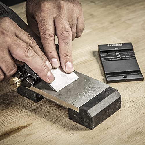 Trend DWS/HG Diamond Honing Guide Set | Includes diamond puller gauge for constant grinding angles on chamfer chisels and plane irons, DWS/HG/SET