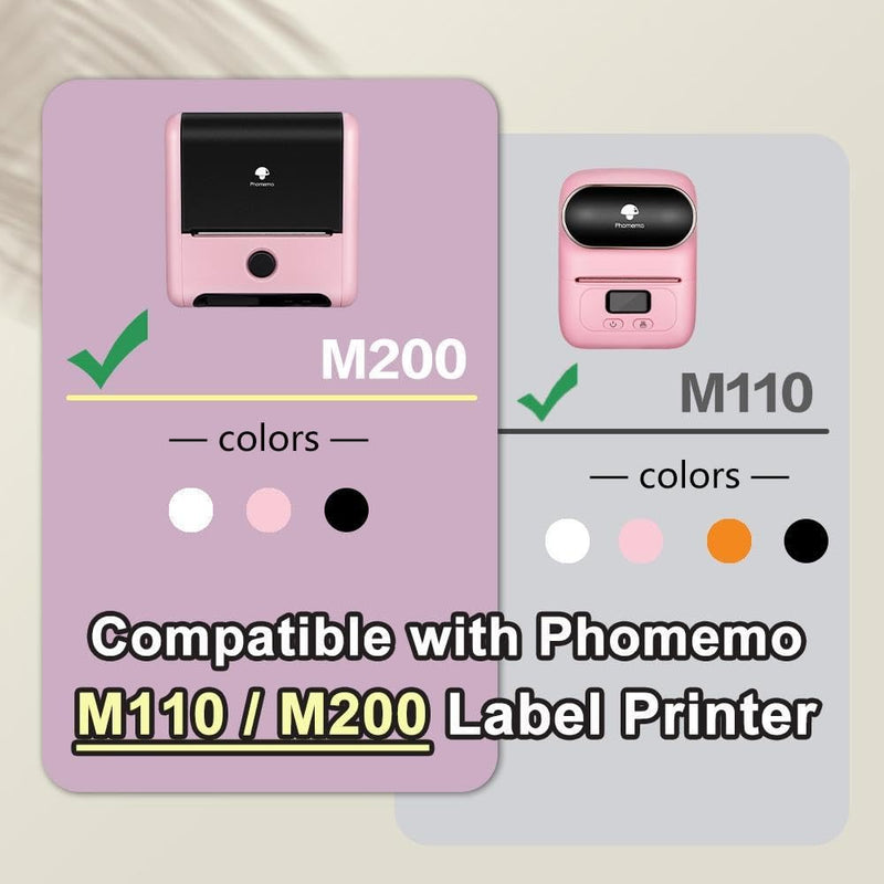 for M110 / M200 100pcs /Roll 25x38mm Cable Self-Adhesive Thermal Labels(Blue)