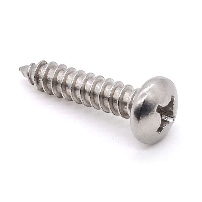 [Australia - AusPower] - Glvaner #10 x 1/2" (60 pcs) Pan Head Self Tapping Screws, 18/8 Stainless Steel 304, Phillips Pan Head Sheet Metal Screws, Pan Head Wood Screws, No.4.8mm Thread Size #10 x 1/2" 60 