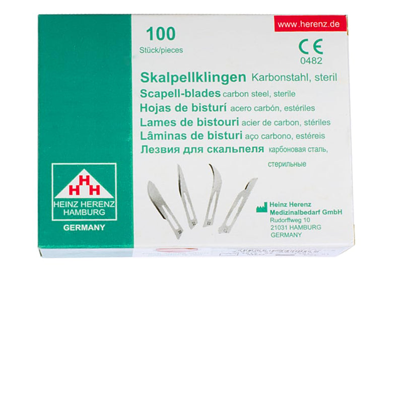 [Australia - AusPower] - May Pack of 50 Scalpel Blades Figure 10 Made of Carbon Steel, Sterile, for Scalpel Holder No. 3, Precision Replacement Blades for Crafts, Model Making & Hobby - Includes Blade Puller 