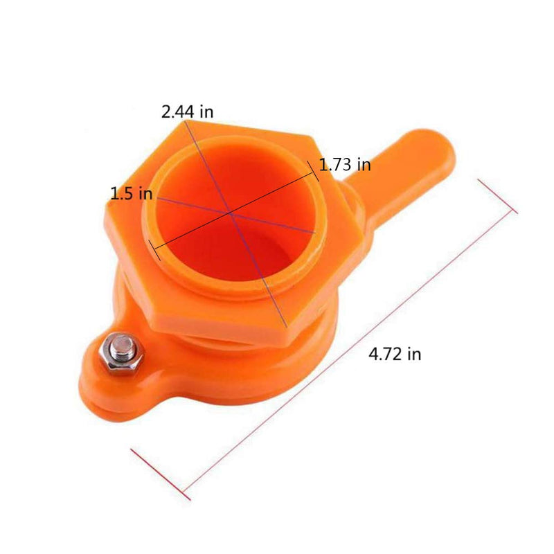 Honey Gate Valve for Bucket, Durable Nylon Honey Extractor Tap, Beekeeping Supplies (5 Pack) 5 Pack