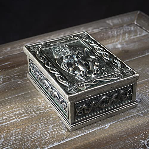 Summit Collection The Call of Cthulhu Sea Monster Design Sculptural Tarot Box Jewelry Trinket Keepsake Home Accent Decor 6"L