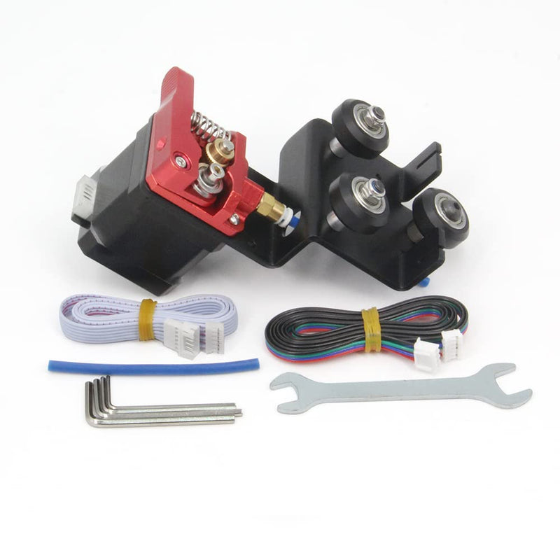 [Australia - AusPower] - Zeberoxyz Direct Drive Plate Extruder with Pulleys Support Kit with Stepper Motor Easy Print Flexible Filaments for Ender-3 Ender 3 Pro CR-10 CR-10S Adapter Plate(Extruder Support Kit with Motor) extruder bracket kit with motor 