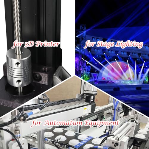 Nema 17 Stepper Motor 42 × 38mm DC 12V 3D Printer Stepper Motor 1.8° with 1m 2-Phase 4-Pin Wire Cable, Bracket, Coupling, for Creality CR-10 10S Ender 3 3D Printer/CNC Extruder/Y-axis