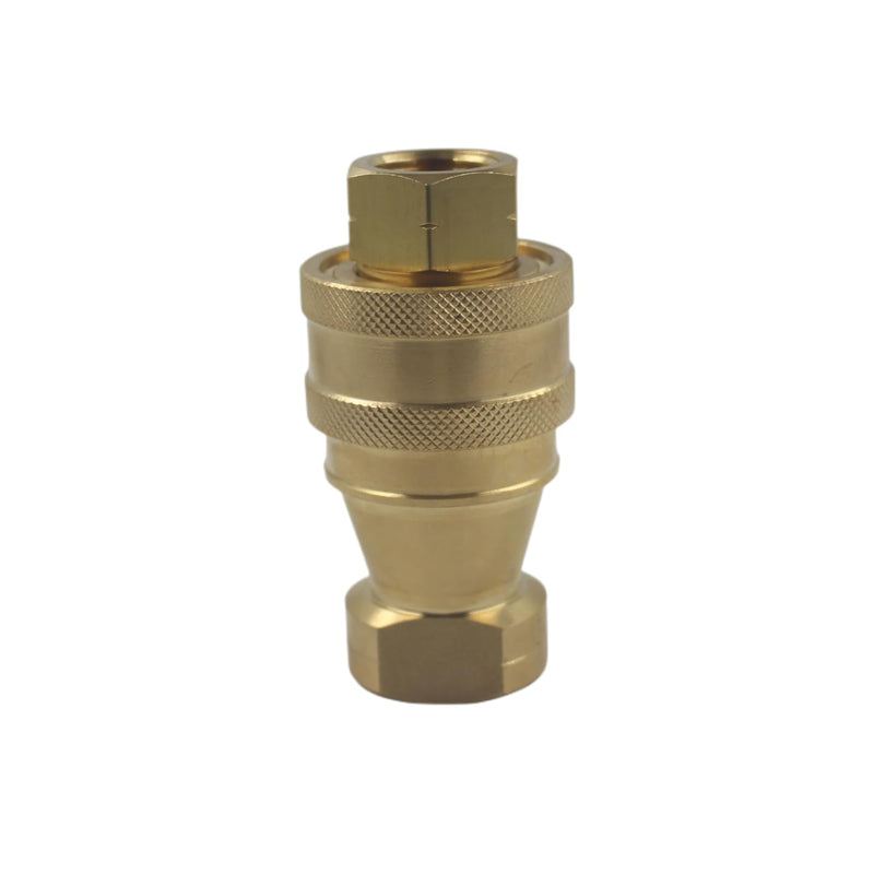 [Australia - AusPower] - LX-KZD 1/2 NPT ISO7241-B Brass Valve With FKM Seal Quick Disconnect Hydraulic Couples KZD-ISO7241-B-1/2 Coupler 