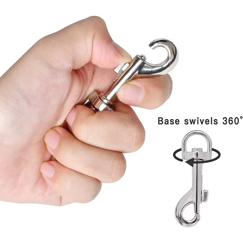 [Australia - AusPower] - Trigger Clips Clasp, 8Pcs 4Size Swivel Snap Hooks 360° Swivel Trigger Snap Hooks for Pet Buckle Carabiner Keyring Home Outdoor Camping Picnic Heavy Duty (Round) 