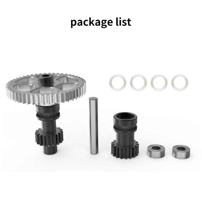 Sherpa Mini R2 Extruder Gear Kit - All Metal Nano-Coated Spur Gears: FYSETC Integrated Dual Gear with Stainless Steel Wheel Upgraded High Precision 3D Printer Drive Gear for VORON0 0.1 0.2