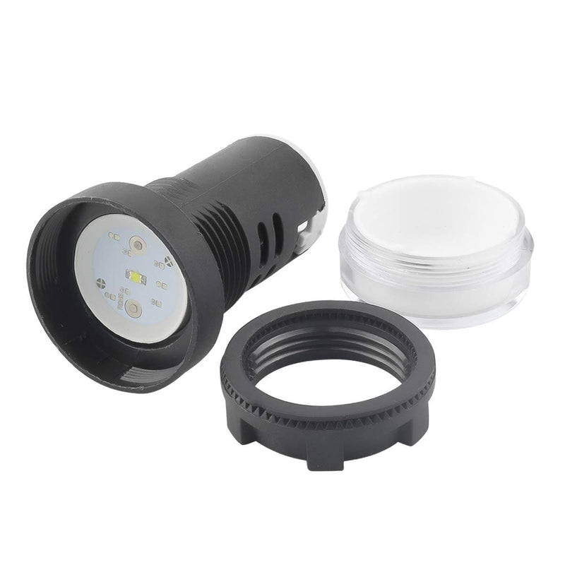 [Australia - AusPower] - 12V 20mA Energy Saving Indicator Light Mounting Hole Size 22mm (7/8 Inch) 10 Pcs (White) 