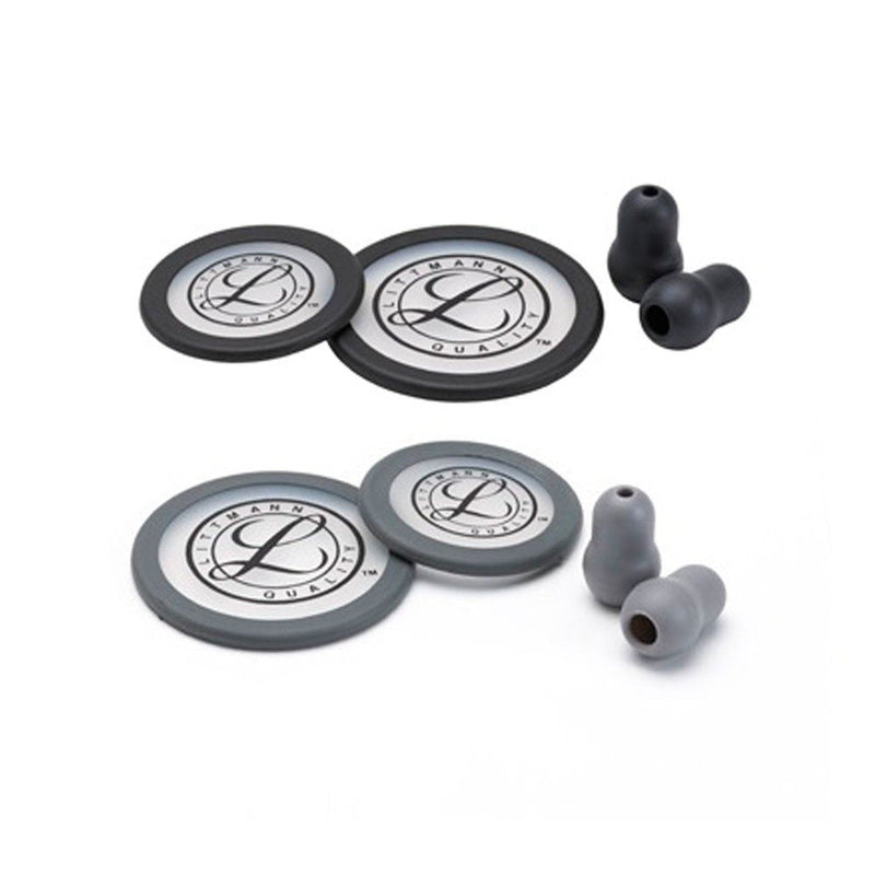 [Australia - AusPower] - 3M™ Littmann® Stethoscope Spare Parts Kit Classic III™, Cardiology IV™ and CORE, 40016, Black 
