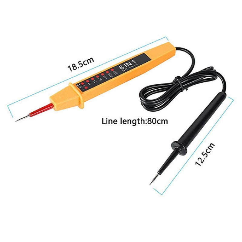 [Australia - AusPower] - Electric Circuit Tester, MACHSWON 8 in 1 Voltage Tester Probe Pen Continuity Detector Pen Meters Tester, 6V~380V 
