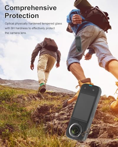 PULUZ Premium Lens Guard for Insta360 X4, Glass Lens Protector Removable Protective Lens Cover Action camera Accessories For Insta360 X4 Removable