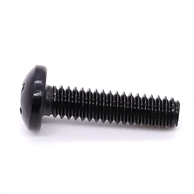 [Australia - AusPower] - #10-32 x 1 Pan Head Machine Screws Black, Phillips Drive, 304 Stainless Steel 18-8, Black Oxide Coated Finish, Corrosion Resistant Round Head Machine Screws, Full Thread, Coarse Thread, 50 PCS #10-32 x 1" 