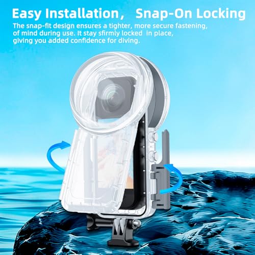 SHOOT Waterproof Case for Insta360 X5 Action Camera