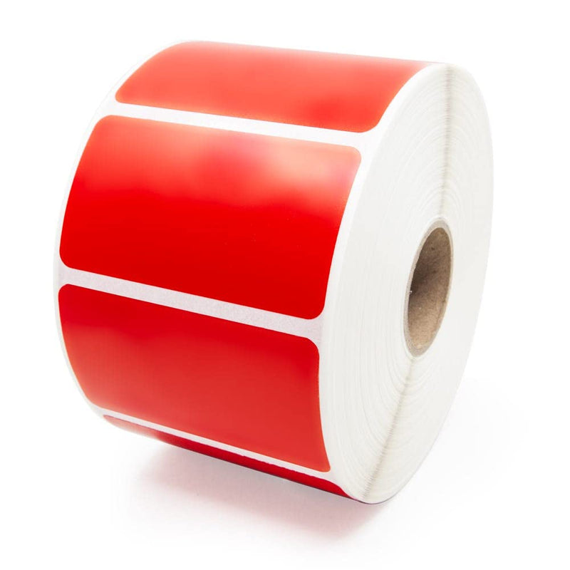 Zebra Red Barcode Labels 2.25" x 1.25" (LV-522-125RED)