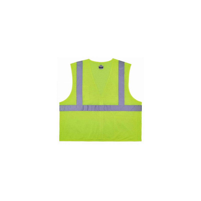 Ergodyne Unisex Glowear 8256z Self-extinguishing Hi-vis Safety Vest - Type R, Class 2, Zipper Large-X-Large Lime