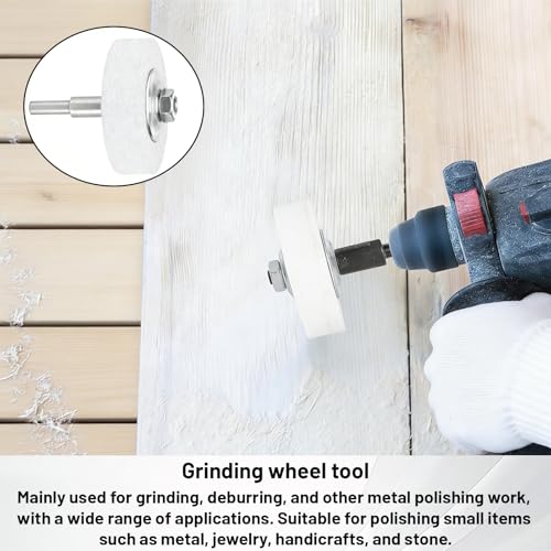 Whetstone Round 1 Piece Sanding Disc 75 mm White Grit 80 for Metal Wood Plastic Rubber Leather - Ideal for Workshop DIY Repair