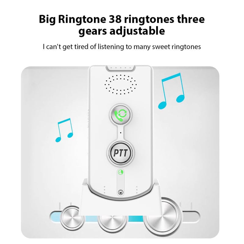 [Australia - AusPower] - 2Pcs Intercoms Wireless for Home Voice Bidirectional Caller Home Ultra Long Distance Portable Wireless Voice Interphone Elderly Caller Room to Room Communication Intercom Two Way Ringtone Call White 