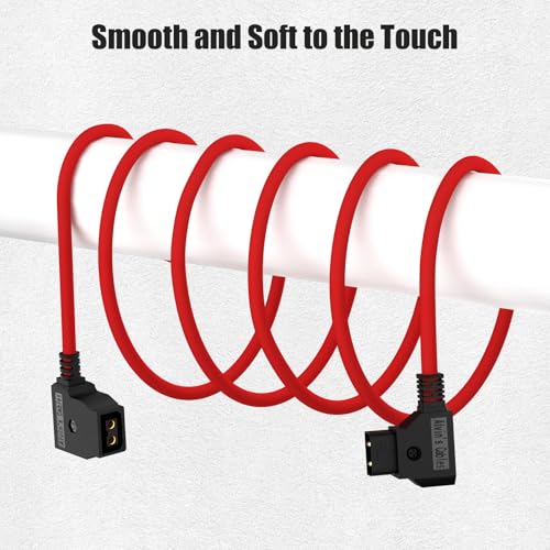 Alvin's Cables Ultra Soft D-tap Male to Female Extension Cable for DSLR Rig Anton Bauer Battery IDX SmallRig V-Mount Gold Mount Battery 1M| 39.4in 1m ultra soft